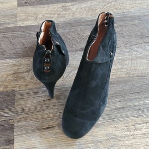 Ted Baker London black suede heel ankle boots women size 9